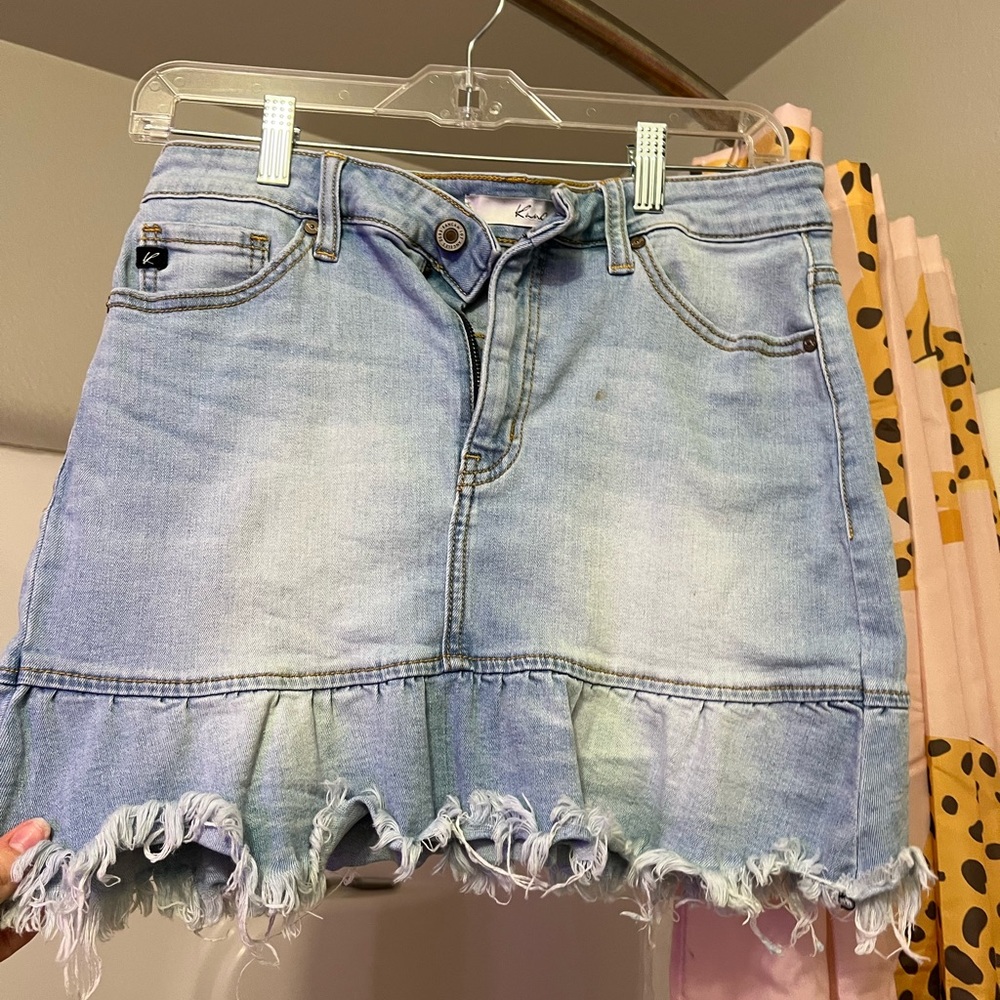Mini Jean Skirt
